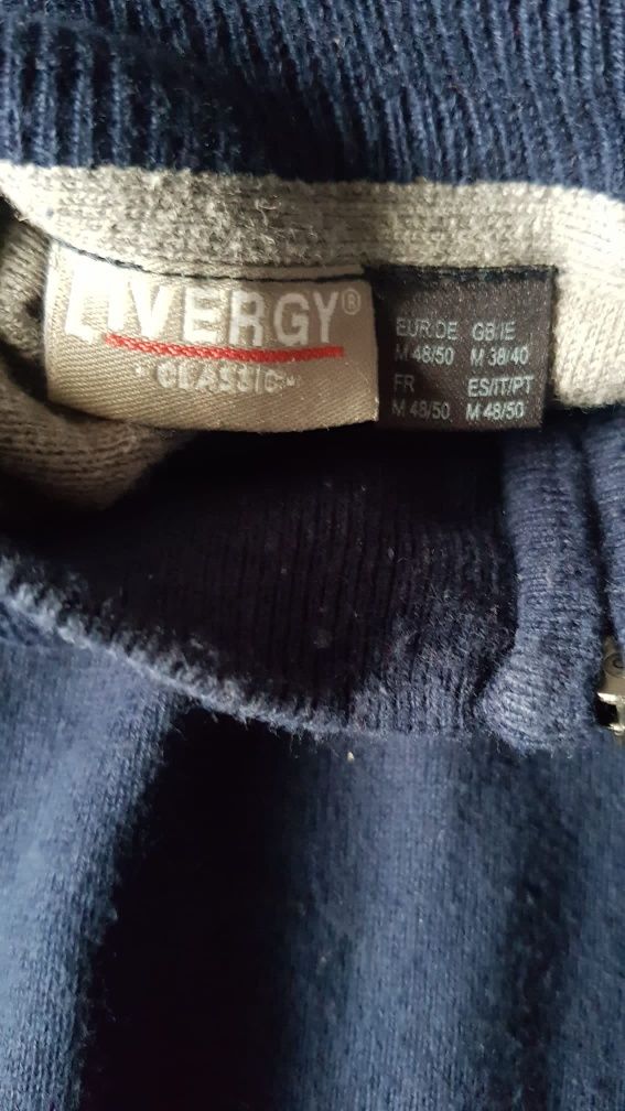 Livergy granatowy sweter półgolf Lidl