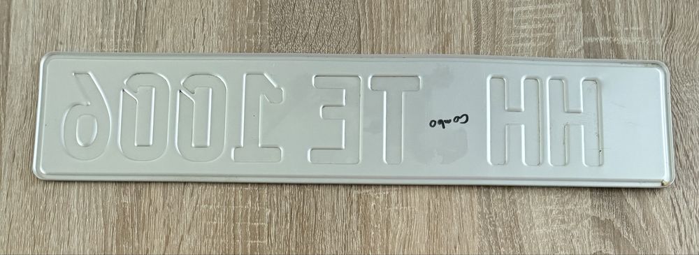 Niemiecka tablica rejwstracyjna kolekcjonerska Hamburg