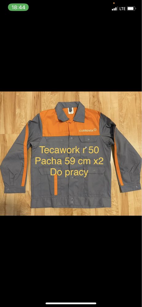 Tecawork Wolfgang 50/ M bluza kurtka robocza do pracy nowa