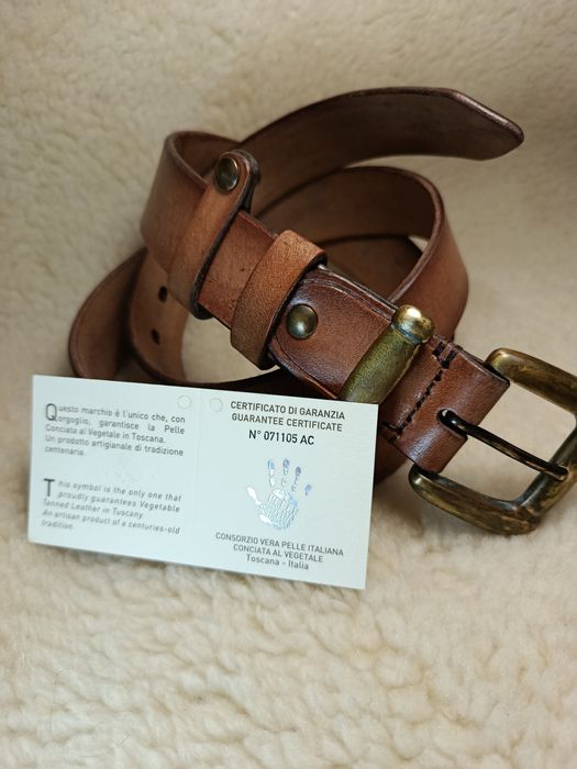 Кожаный ремень ручной работы