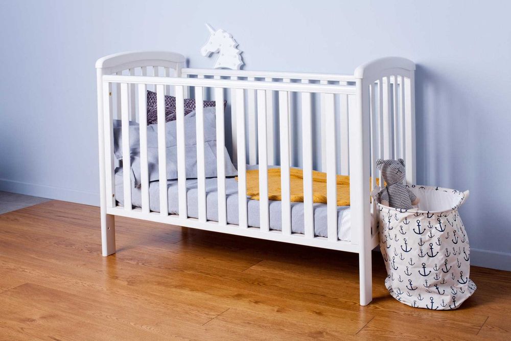 TROLL Nicole - Łóżeczko dziecięce 120x60 białe (+dodatki)