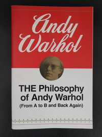 Livro "The philosophy of Andy Warhol", de Andy Warhol