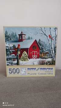Puzzle 500 Bits and pieces Winter Barn II