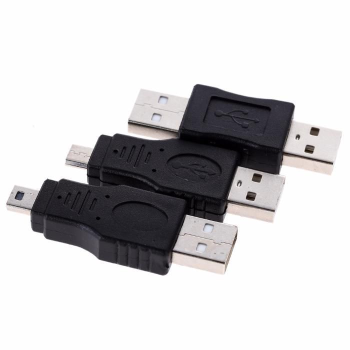 Adaptador, conversor, USB, micro, mini, M F