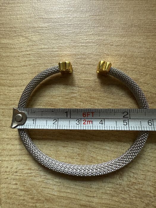 NOWA oryginalna bransoletka Tous Mesh ze złotymi misiami