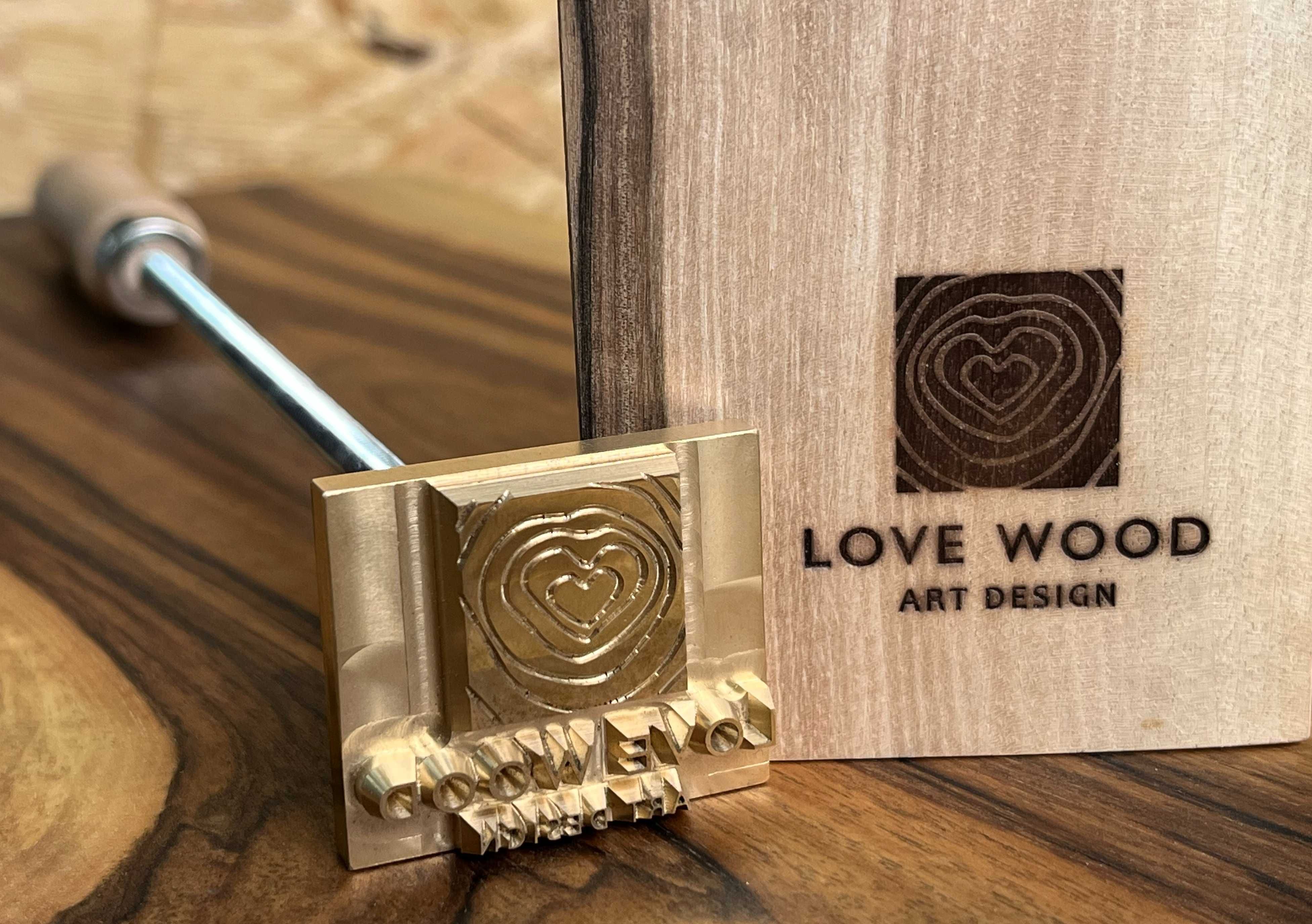 Hot stamp stempel grawer logo do znakowania tłoczenia skóry drewna