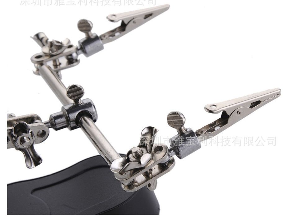 Светодиодное увеличительное стекло, третья рука.