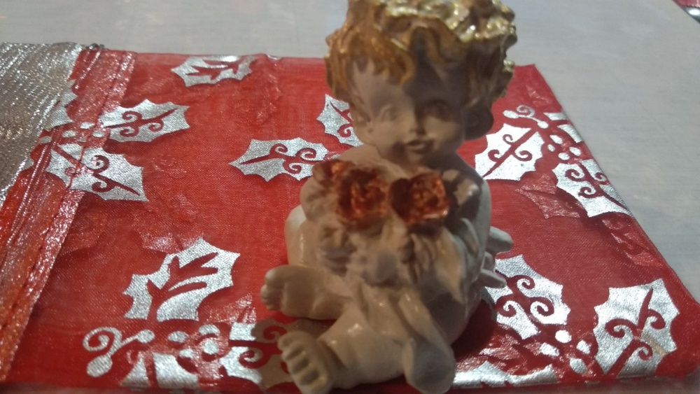 подарок Германия мальчик ангелок белый фигурка статуэтка 6см малыш
