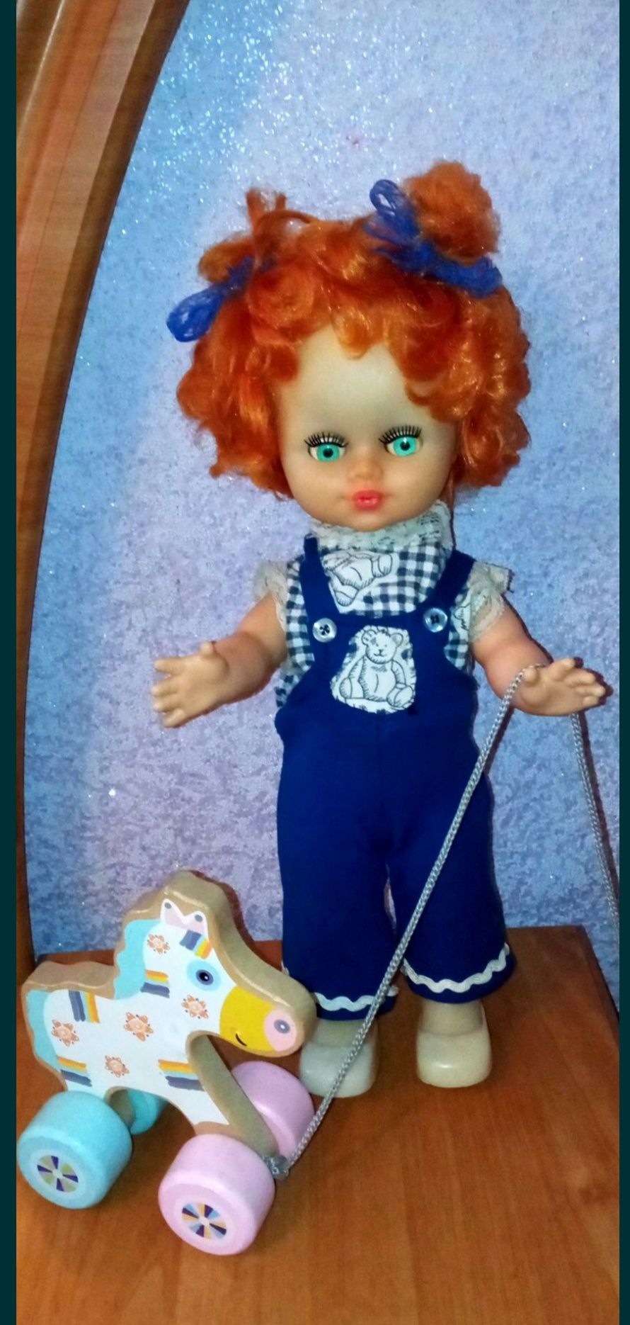 Кукла рыжик СССР. 38 см