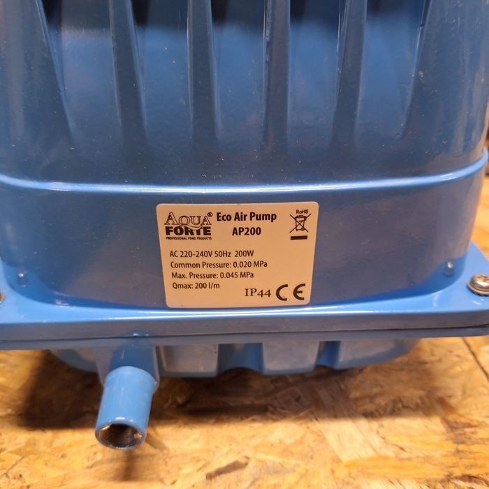 aquaforte ap 200 dmuchawa membranowa napowietrzacz oczyszczalnia oczko