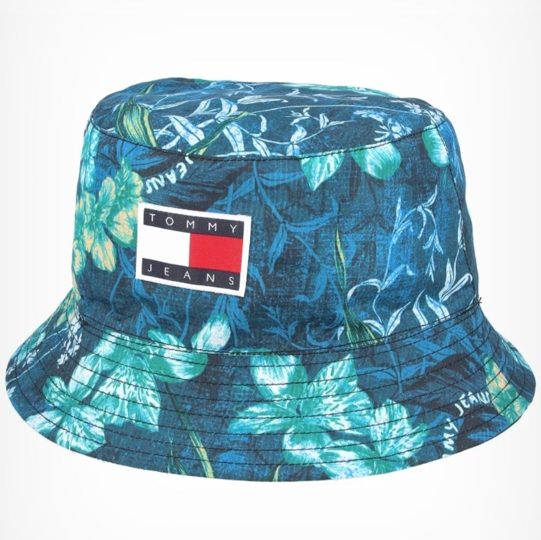 Czapka kapelusz bucket hat Tommy Hilfiger dwustronny czarno niebieski