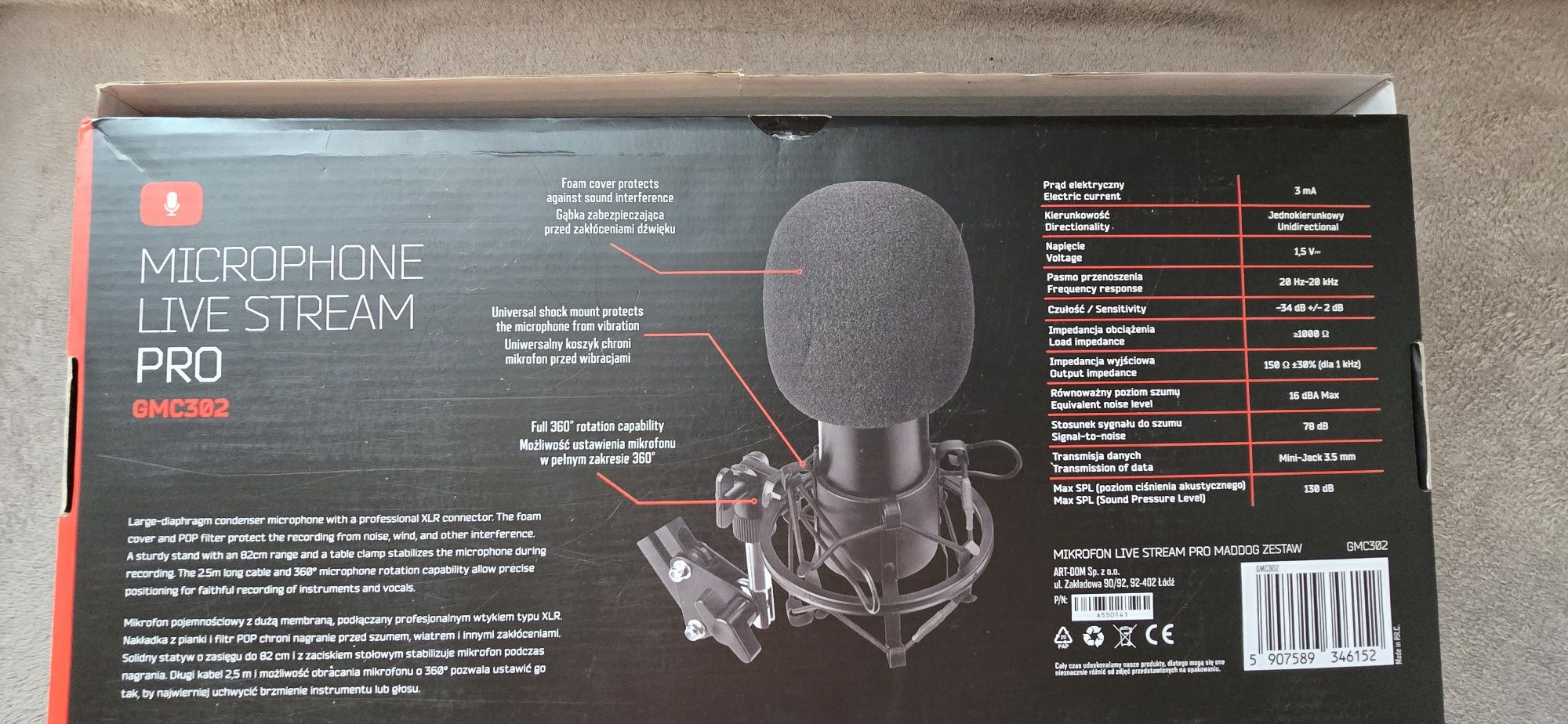 Mikrofon Live Stream Pro GMC302