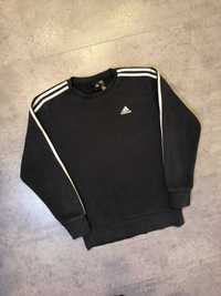 Bluza Adidas Lampasy Małe Logo Czarna