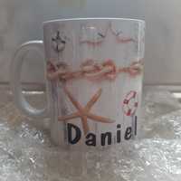 Kubek porcelanowy z imieniem "Daniel"
