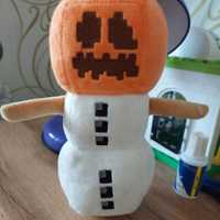 М'яка іграшка Сніговик або Сніговий Голем з популярної гри Майнкрафт M