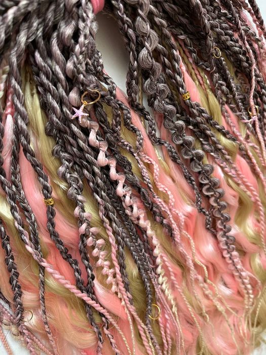 Zestaw wielorazowy warkoczyki i loki