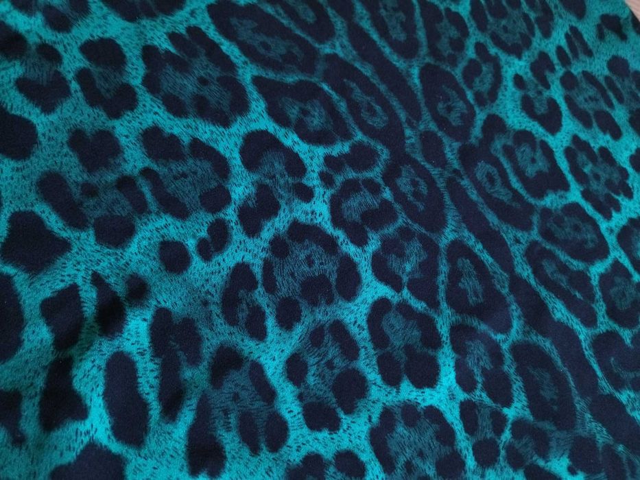 Bluzka oversize, zielona panterka, cętki, retro 80s, rock