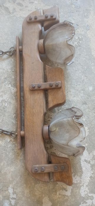 Piękny i sylowy Żyrandol drewniany