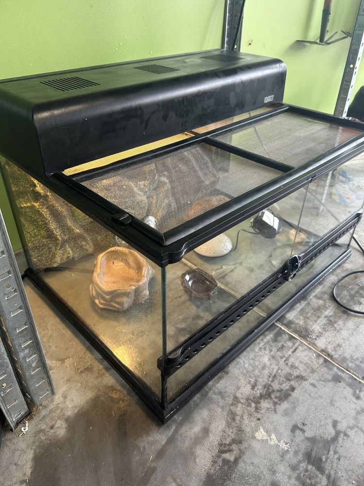 Exo Terra terrarium 60x45x30, Duży zestaw