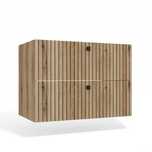 SZAFKA Pod Umywalkę TIGO 80 2S Ryflowany Front 80x57 Cm DĄB EVOKE
