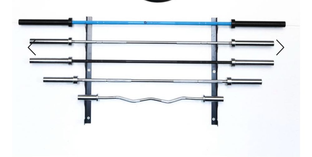 Suporte de parede para barras olimpicas