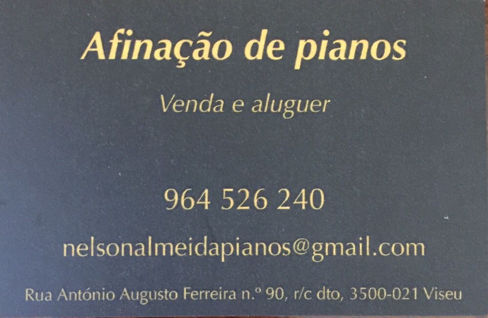 Aluguer Afinação Restauro e Transporte de Pianos