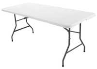 mesa dobrável, nova em caixa, branca, 180 x 75 cm