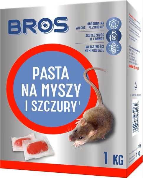 Pasta na myszy i szczury 1 kg BROS