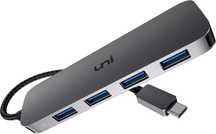Hub USB-C Uni – Ultra Cienki 4x USB 3.0 | Aluminium | Szybki Transfer