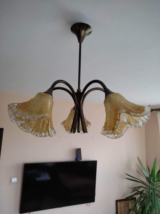 Lampa do salonu żyrandol 5xE14