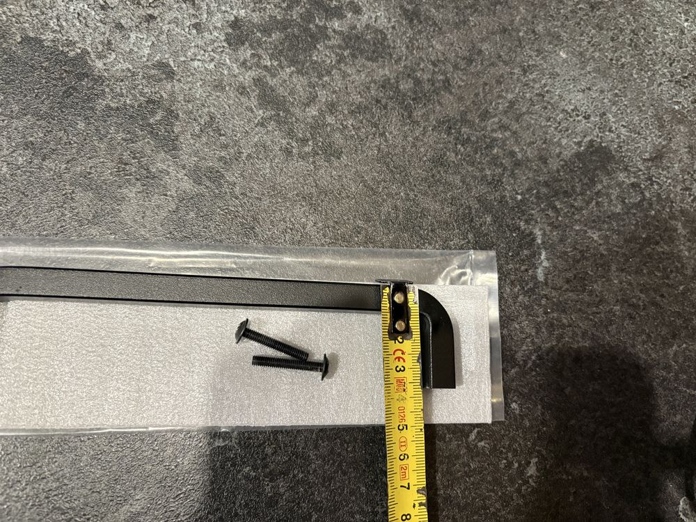 Uchwyt do szafki czarny mat 16 cm 25 szt.