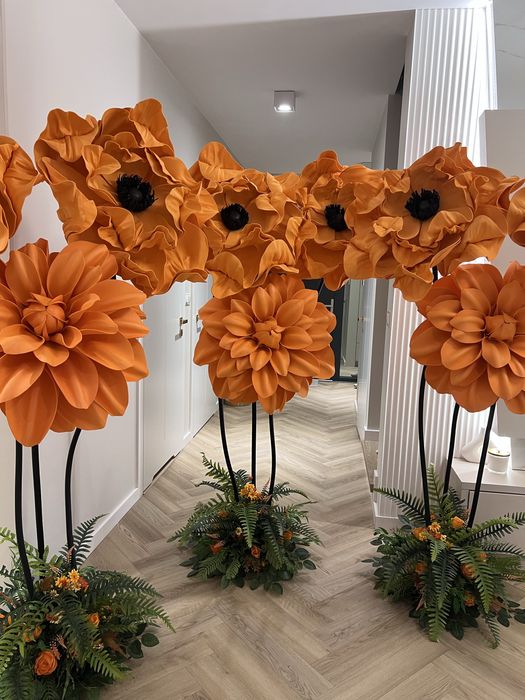 Kwiaty giga giganty z pianki event urodziny