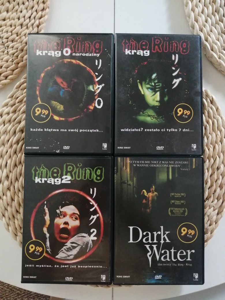 Ring- Ringu-Krąg 0, 1, 2 Dark Water - japońskie, DVD 4 płyty