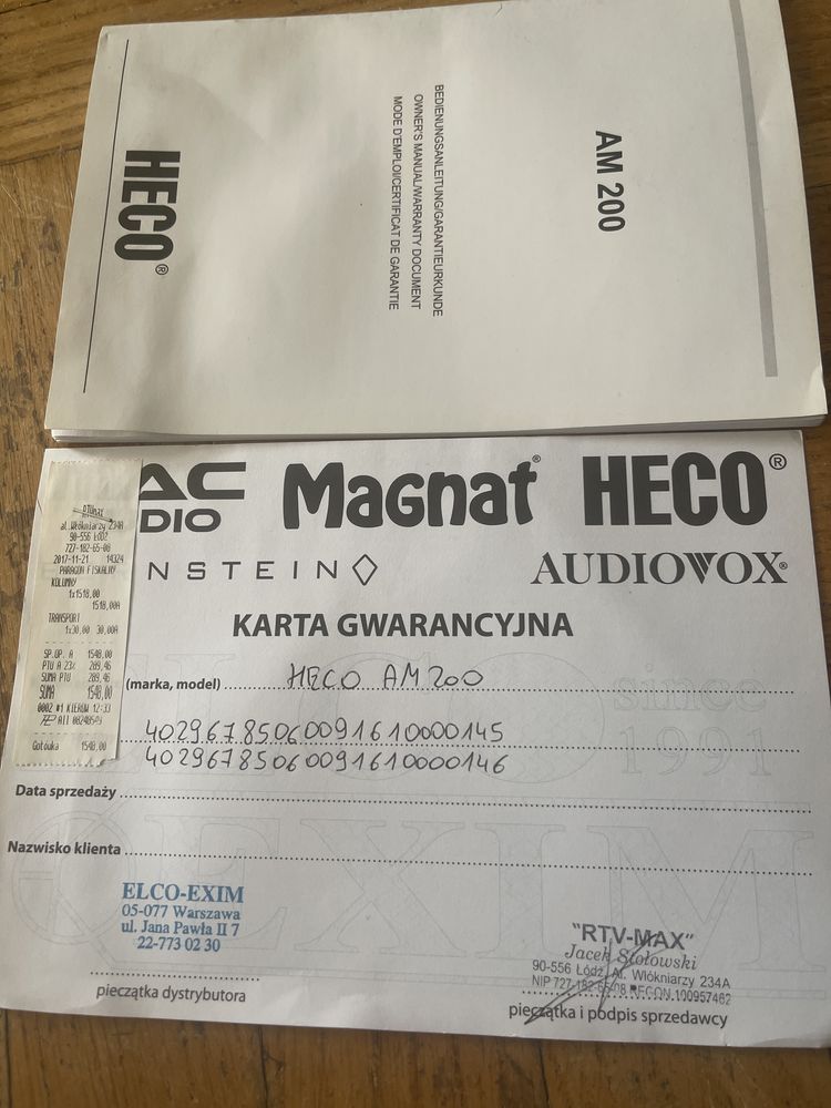 Głośniki Heco AM 200
