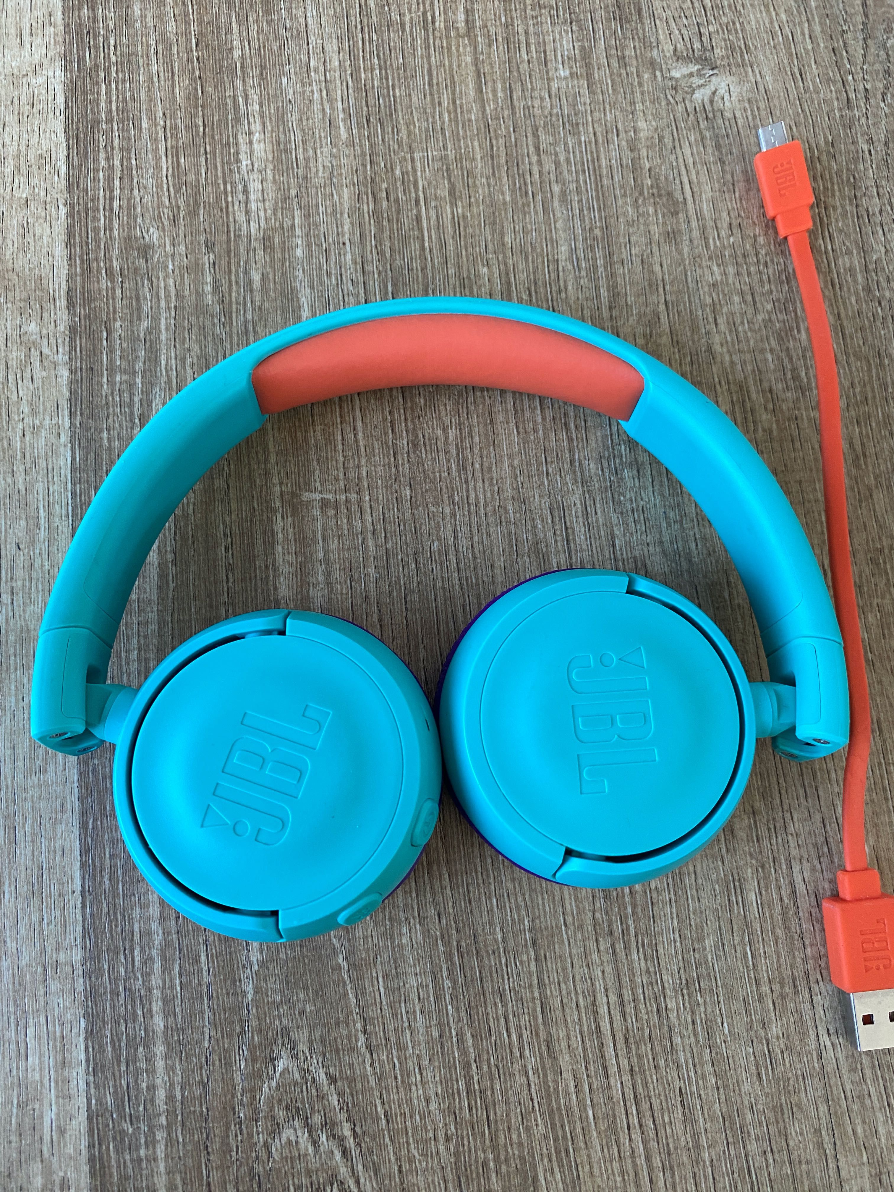 Słuchawki bezprzewodowe JBL JR300BT - nauszne - turkusowe
