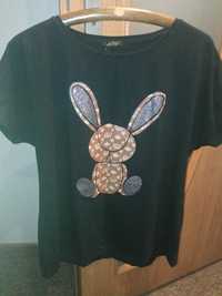 Nowy t-shirt królik do 120-125 biust