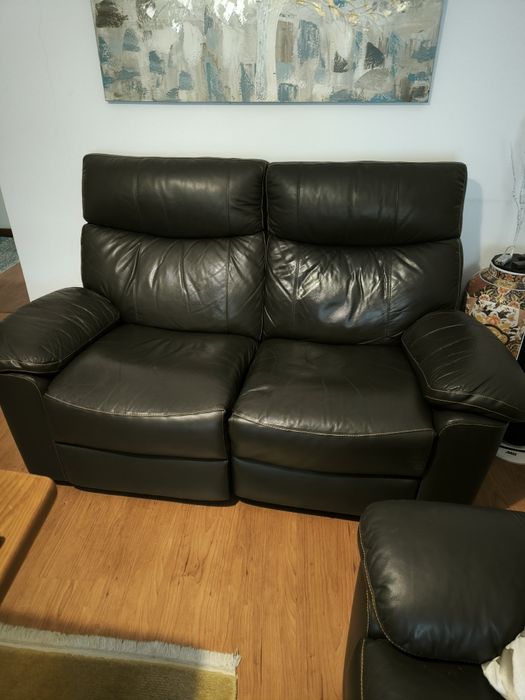 Sofá Retrátil 2 Lugares Castanho