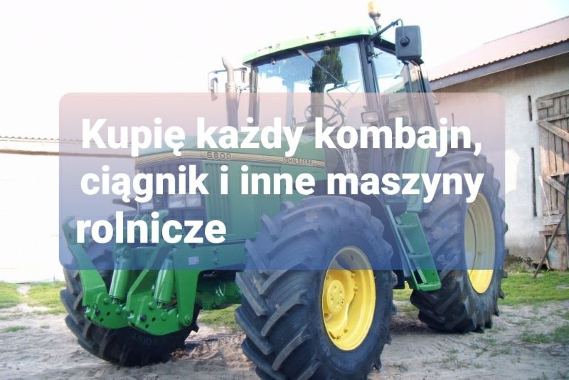 Skup kombajnów, sieczkarni bizon, claas, new holland itd.