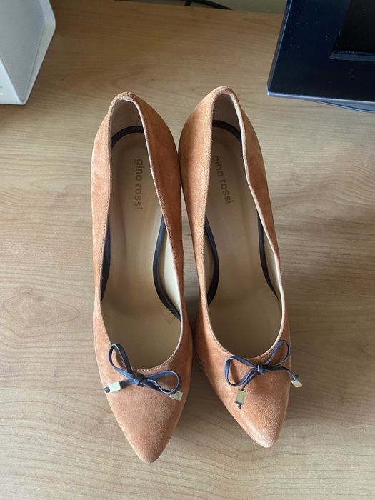 Gino Rossi oryginalne stylowe czółenka buty skóra naturalna nowe