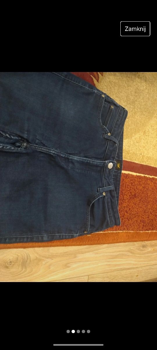Spodnie lee jeansy rurki skinny