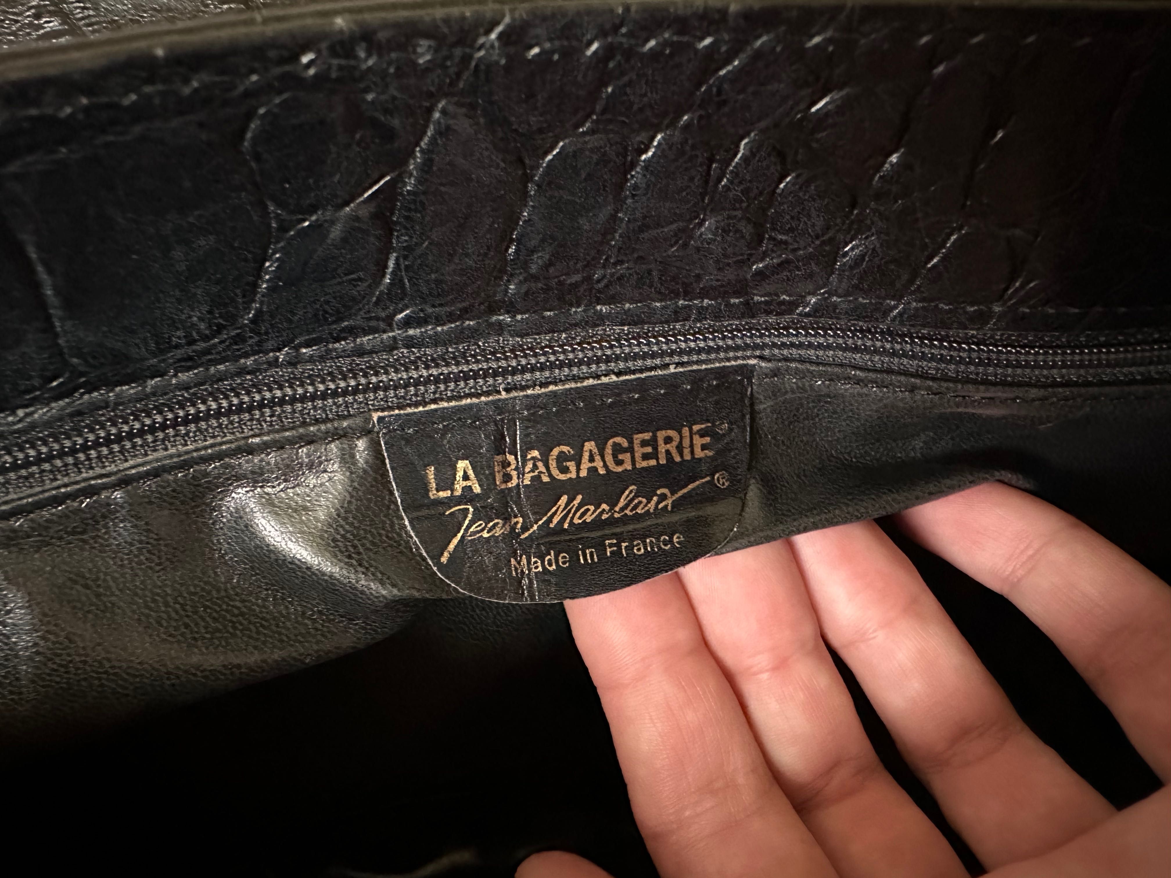 Французская черная лаковая сумка la bagagerie оригинал