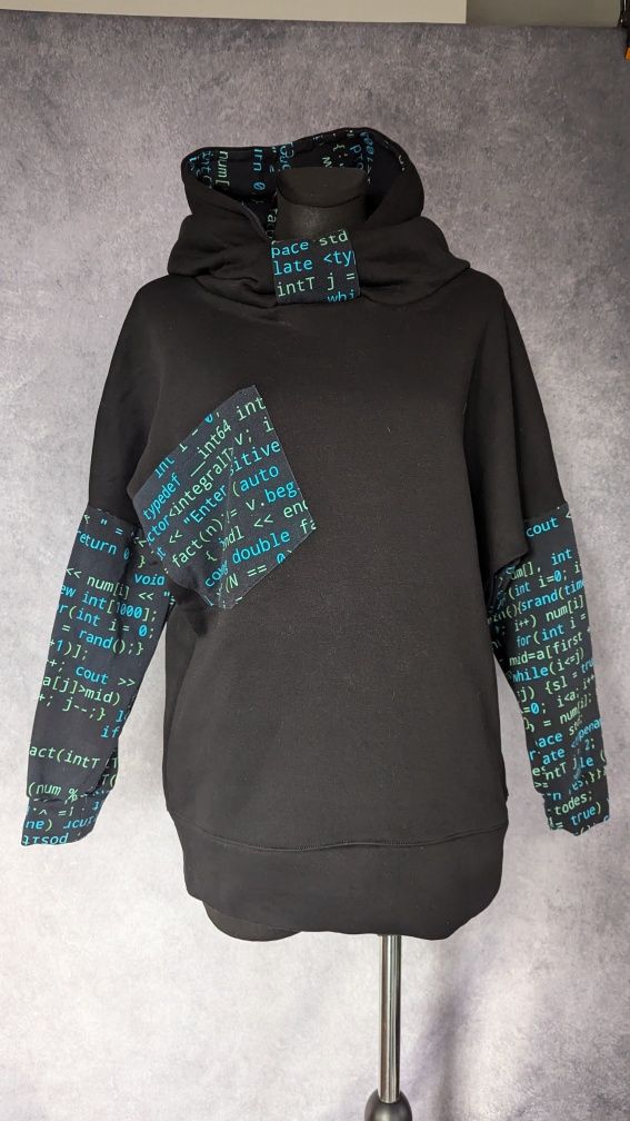 Auri&Lili bluza oversize z kodem dla programistki M
