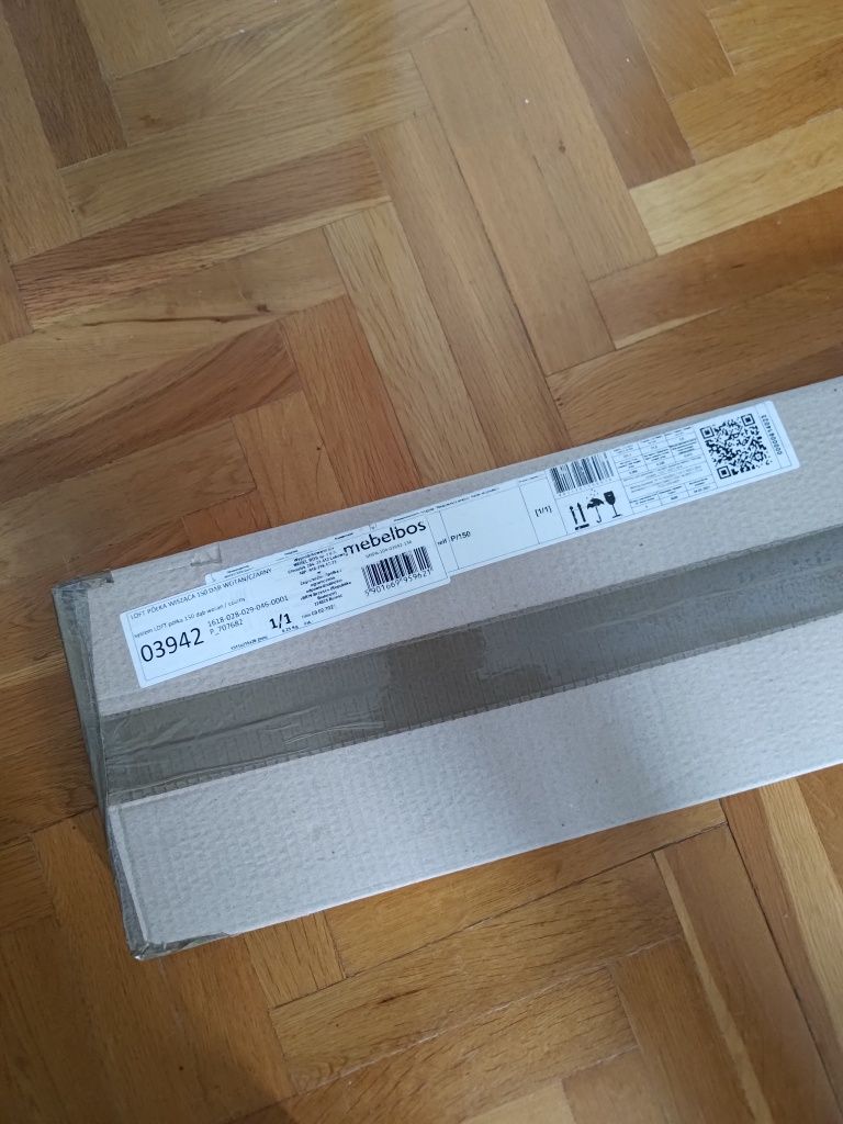 Loft półka wisząca dąb wotan 150cm
