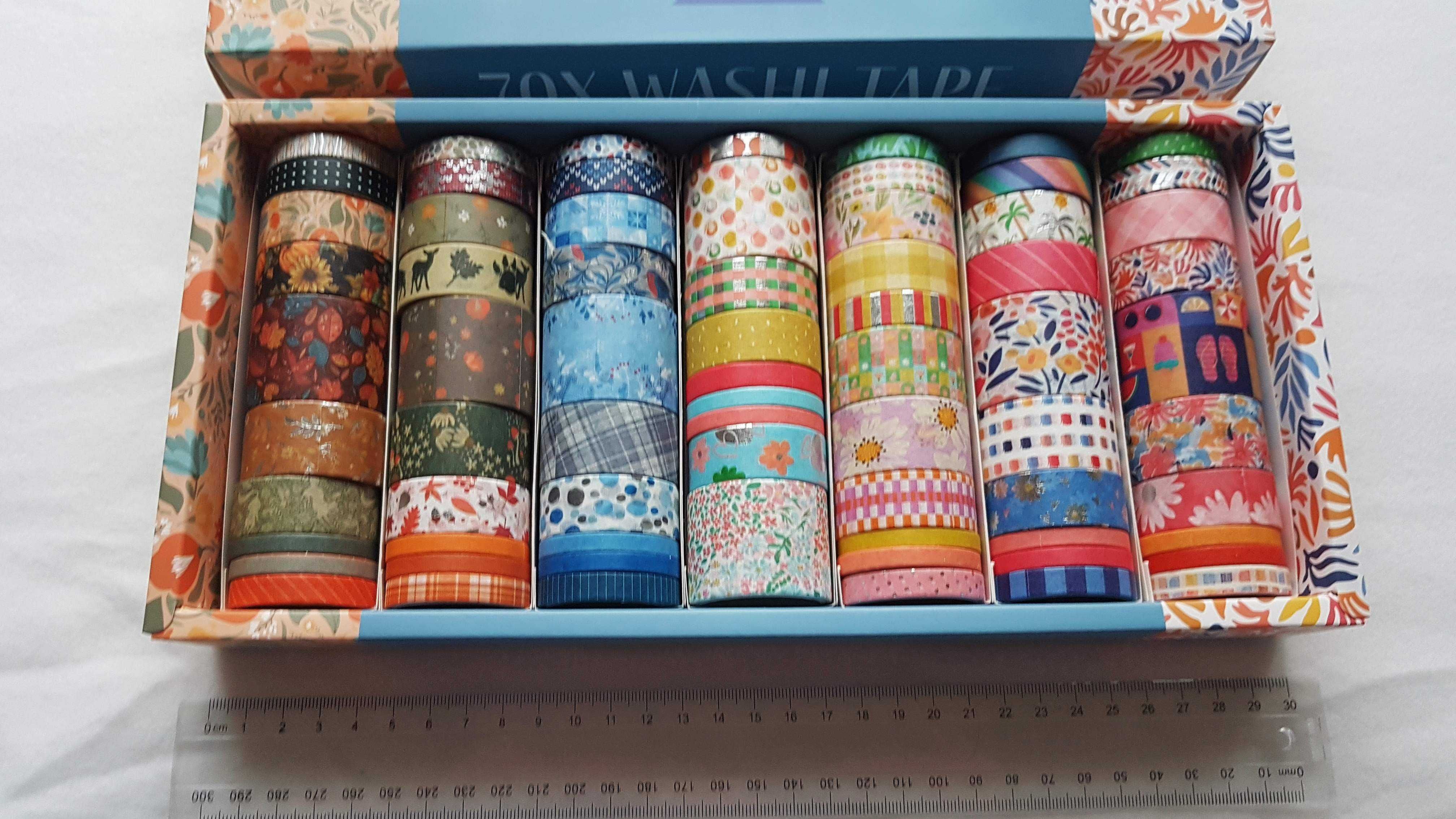Taśma papierowa Washi Tape 70 szt  - Seasons