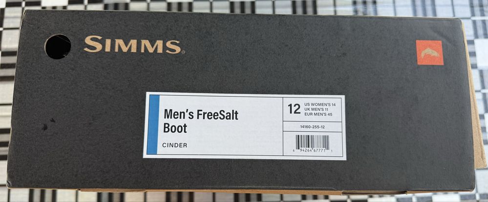 Забродні черевики Simms, 45 розмір