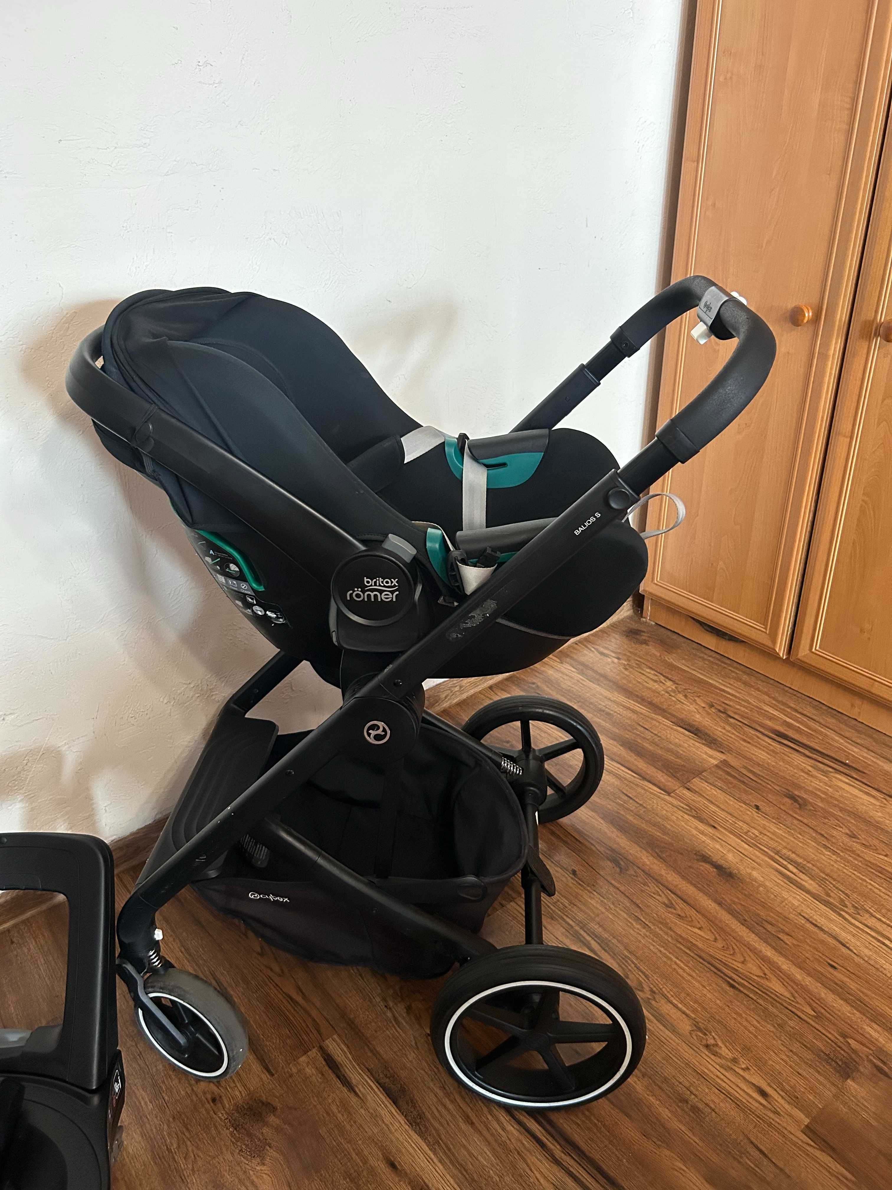 ZESTAW Wózek Balios S Lux + Britax romer baby safe 3 i-size + adaptery