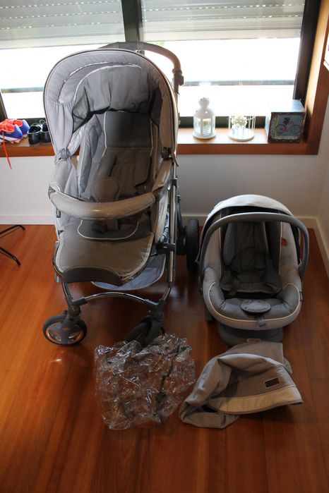 Carrinho e cadeira Bébécar