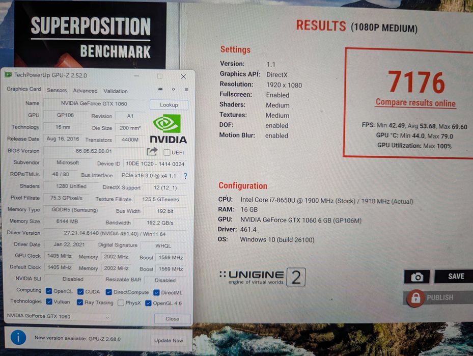 Microsoft Surface Book 2 15/i7-8650u/gtx 1060 6gb/16gb/256-512m2/win