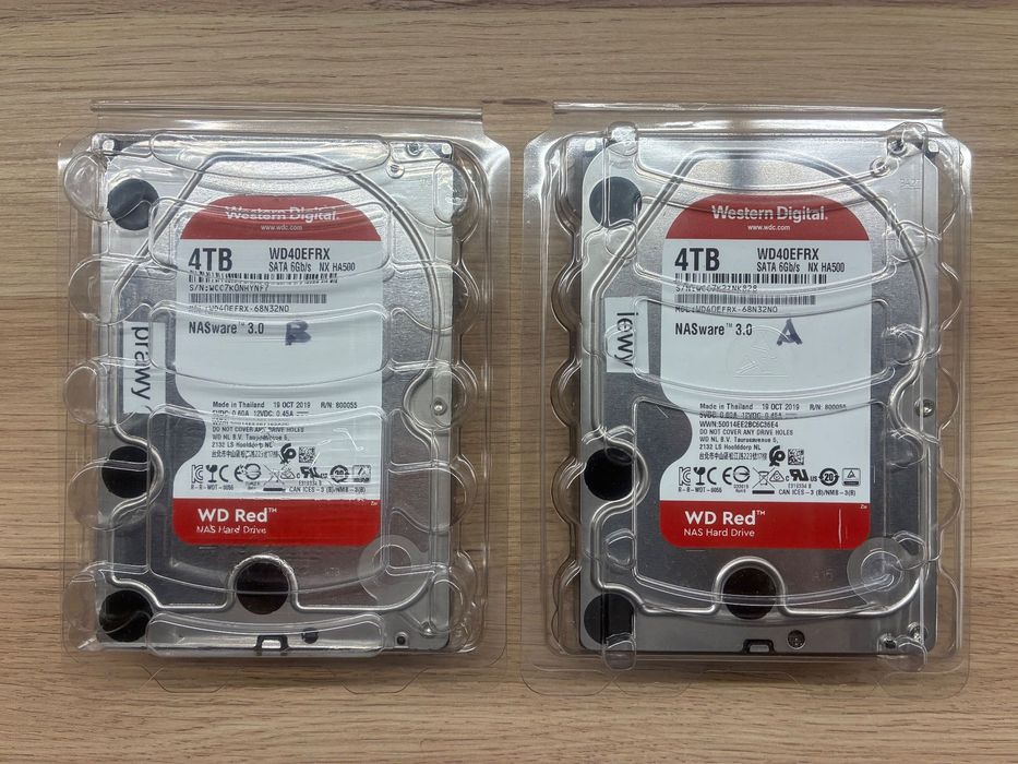 Dysk Twardy HDD 8TB WD Red 2x4TB 3.5 cala NASWare 3.0 SATA