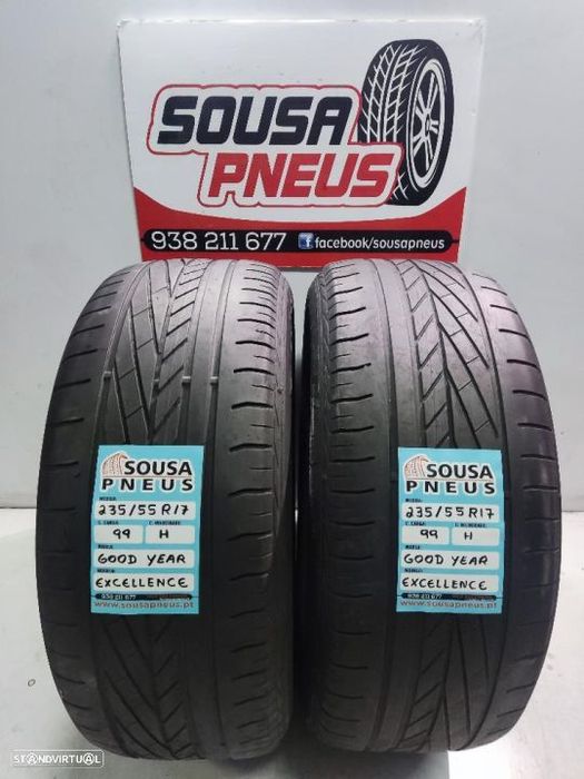 2 pneus semi novos 235-55r17 good year - oferta dos portes 100 EUROS